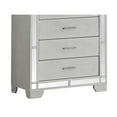 thumbnail image 3 of Passion Furniture Madison Silver Champagne 5-Drawer Chest of Drawers (33 in. L X 17 in. W X 49 in. H), 3 of 8