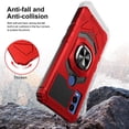 thumbnail image 4 of SPY CASE for Cricket Innovate E 5G Case w/Tempered Glass Screen Protector [Military Grade] Ring Car Mount Kickstand Shockproof Hard Phone Case - Red, 4 of 7