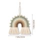thumbnail image 2 of Colgante de pared de arcoíris tejido para decoración de dormitorio infantil, suministros para fiestas, decora el colgante de arcoíris tejido a mano de estilo nórdico., 2 of 4