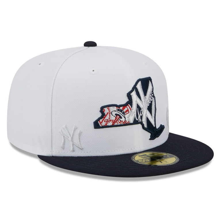 New Era 59FIFTY キャップ 7 1/2 ホワイト/ネイビー New Era 59FIFTY ホワイト ネイビー キャップ 7 8/3 - メルカリ