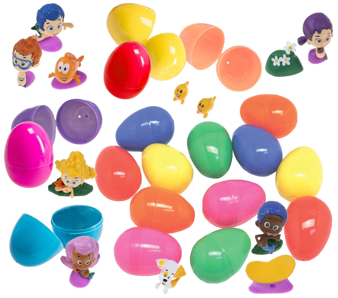 12 Bubble Guppy Figurines In Jumbo Toy Filled Easter Egg Prefilled To