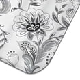 thumbnail image 5 of Gray Pioneer Flower Pattern Dish Drying Mat for Kitchen 1 Pack, Ultra Absorbent Microfiber Dishes Drainer Mats,16"x18", 5 of 6