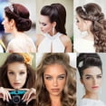 thumbnail image 6 of NOGIS 3 Pieces Hair Bun Invisible False Hair Clip Base Bump Fluffy Tool Volume Princess Styling Increased for Women Girls Hair Pad Accessories Thickening Fluffy Hairpin (Dark Brown), 6 of 7