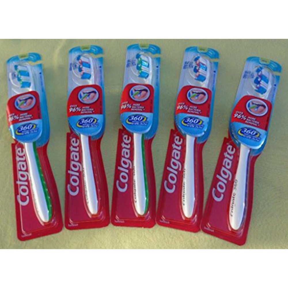 Colgate 360 Toothbrush with Tongue and Cheek Cleaner Medium Walmart