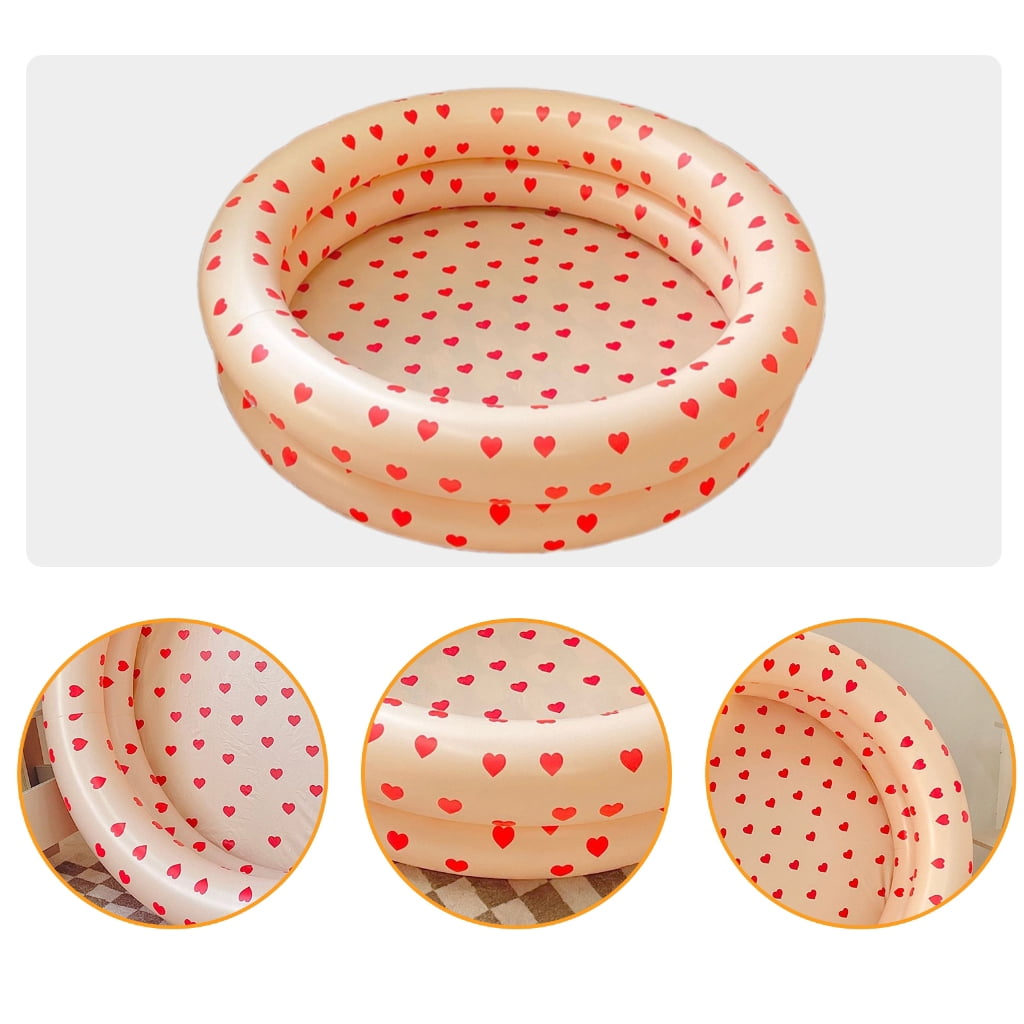 Paddling Pool Inflatable Round Swimming Pool Kid Fishing Pond Pit Pool