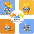 thumbnail image 4 of Funda para Airpods 1 y 2, funda de silicona 3D a prueba de golpes para auriculares con llavero (pato intercambiable con sombrero), 4 of 5