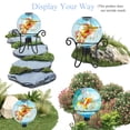 thumbnail image 5 of 12 Inch Colorful Splash Glass Solar Gazing Ball,Solar LED Globe Light, Decorative Outdoor Accent for Garden, Patio & Lawn,Outdoor Decor, 5 of 10