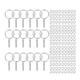 thumbnail image 1 of 200 Unids Llaveros Anillos de Salto Llavero Dividido Llavero Anillos de Salto Conector DIY con Manualidades de Cadena para Encantos Adornos Accesorios Argén Baoblaze Llaveros, 1 of 6