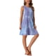 thumbnail image 4 of VESTIDOS DE VERANO CHIC PARA MUJERES INSPIRADOS, VESTIDO SIN MANGAS, CASUAL DE PLAYA, SUELTO, CON BOLSILLOS, L, TIE DYE AZUL MORADO, 4 of 6
