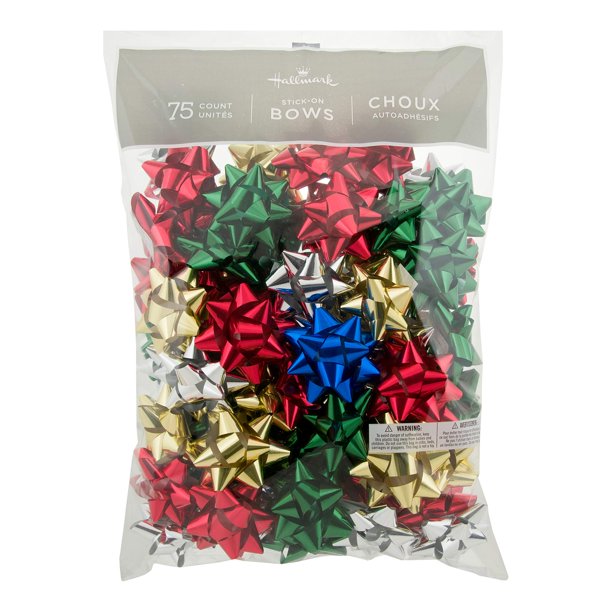 Best Christmas Gifts 2022 For 75 Dollars Hallmark Holiday 3" Bow Assortment (75 Bows; Traditional Holiday Colors