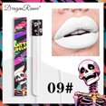 thumbnail image 3 of Waterproof Matte Black White Lipstick 12 Color Lasting Pigment Green Purple Liquid Lipstick Christmas Halloween Lip Gloss Makeup, 3 of 5