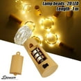 thumbnail image 2 of Spencer 6Pcs 6.56ft 20 LED Wine Bottle Cork String Lights Decor Rope Strip Wire Fairy Lamp for Bedroom, Parties, Christmas Decoration "1m,Warm White", 2 of 7
