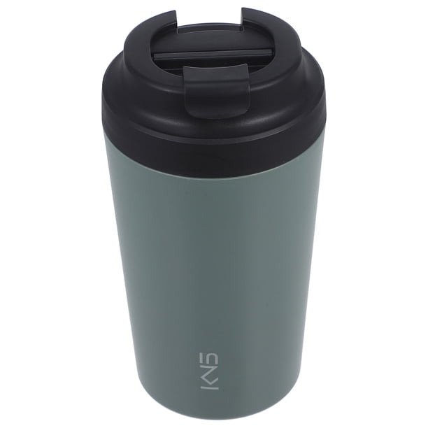 Botella de viaje para café con tapa, aislante, para café helado, para hombres y mujeres, 380 ml