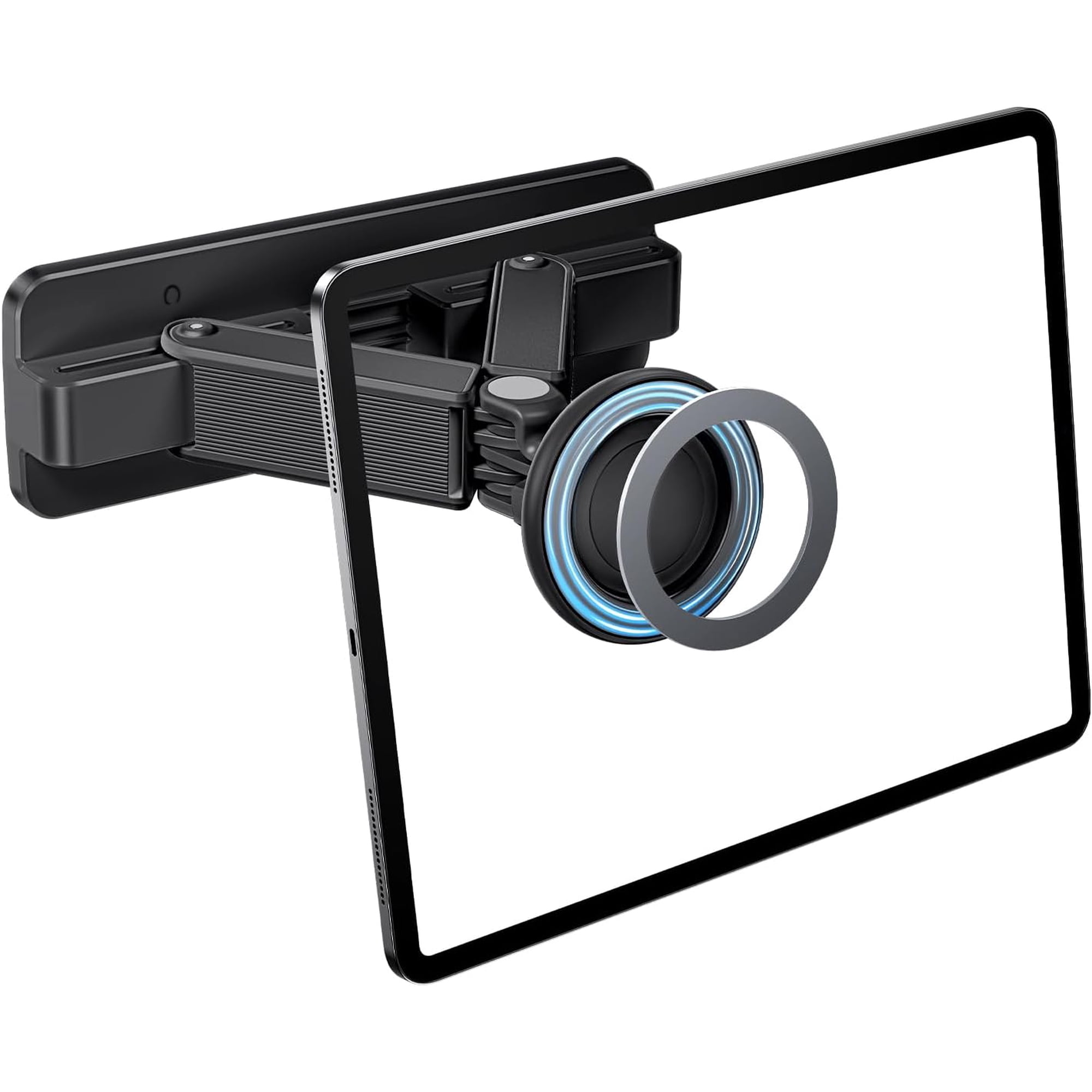 Magnetic Wall Mount for iPad,360°Rotation Tablet Holder,Adjustable & Foldable Stand Kitchen Bathroom,Compatible with iPhone,iPad,Samsung,Galaxy Tab,Kindle