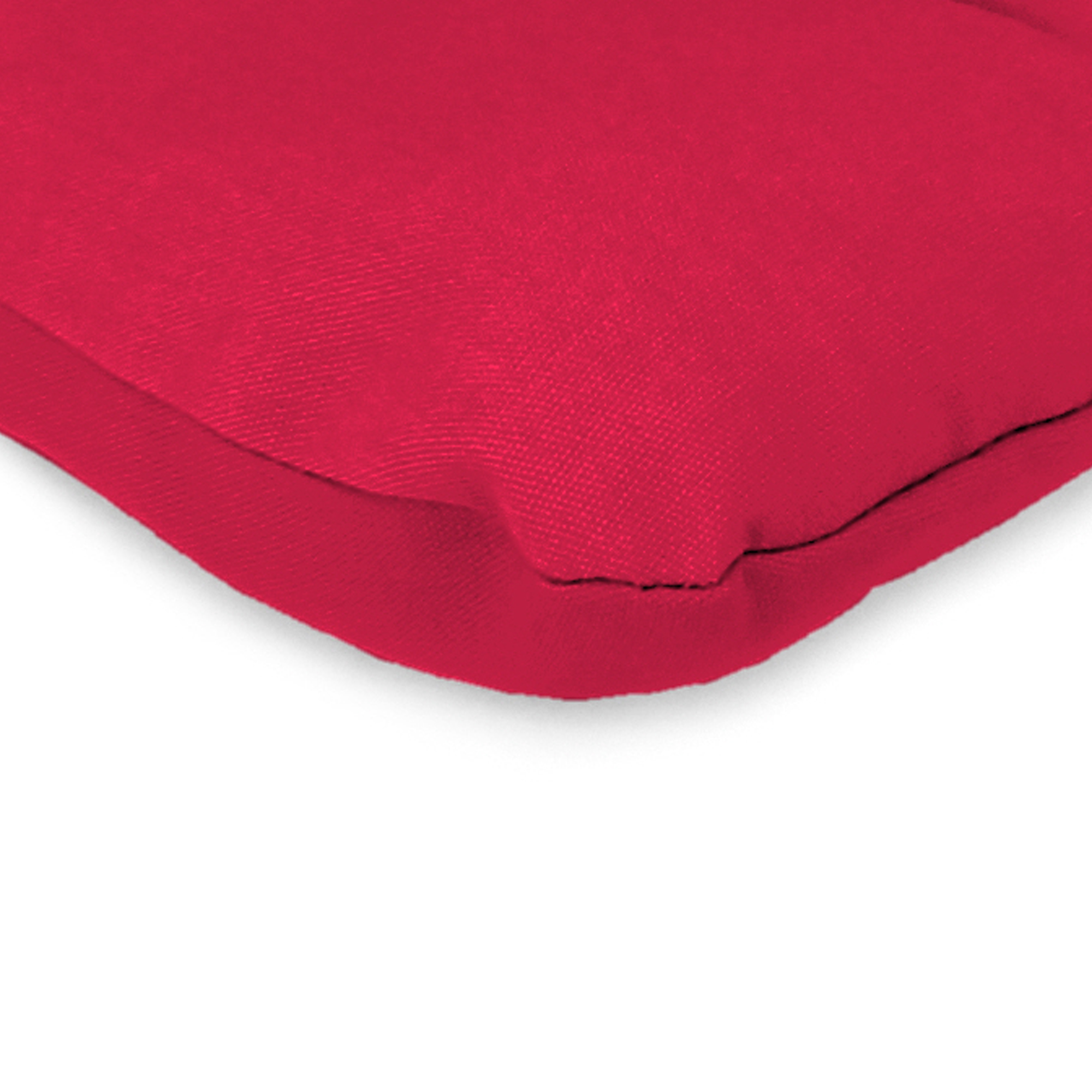 Jordan Manufacturing 38" x 21" Solid Pompei Red Euro Style Outdoor Chair Cushion - image 3 of 11