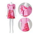 thumbnail image 5 of Pink Princess Dress Cosplay Costume, Rise of Red Halloween Costumes Outfit, Midi Dress Movie Character for Halloween Cosplay Party Masquerade, 110, 5 of 8