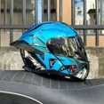 thumbnail image 3 of Casco de motocicleta abatible hacia arriba con doble espejo trasero grande, para las cuatro estaciones, de cara completa, para carreras de motos, motocross, lentes de visión nocturna, 3 of 5
