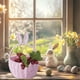 thumbnail image 4 of Fasiaou Eggs Easter Basket Stuffers Easter Decorations Easter Woven Bunny Basket Long Ears Bunny Storage Basket Tote Bag Easter Eggs Storage Basket Kids Gift Storage Tote Bag, 4 of 7