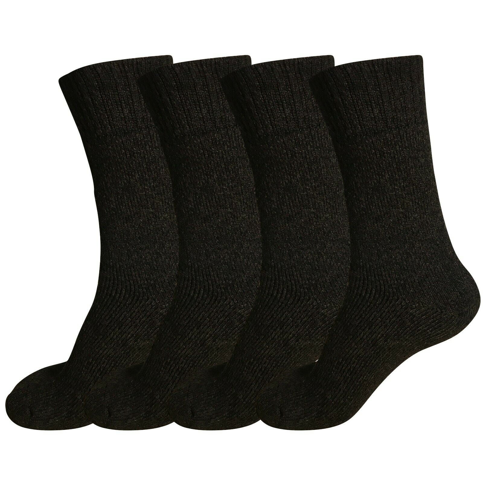 B&Q 4 Pairs Mens Heavy Duty Winter Socks Thick Thermal Warm Hiking Knit