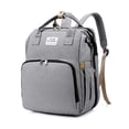 thumbnail image 2 of Multifunctional Mummy Backpack with Foldable Crib, Pregnant Woman Diaper Bag, Storage Nursing Bag,, 2 of 8