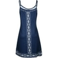 thumbnail image 3 of DYMADE Womens Vocation Summer Sleeveless V-Neck Ethnic Print Adjustable Strap Slip Dress, 3 of 4