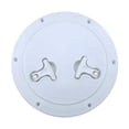 thumbnail image 1 of S SERENABLE Marine Boat Deck Cover Reinforced Two Rotatable Handles Inspection Lid White, 1 of 9
