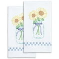 thumbnail image 2 of Jack Dempsey Stamped Decorative Hand Towel Pair 17"X28"-Sunflowers, 2 of 2
