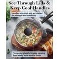 thumbnail image 5 of Cook N Home Professional Pots and Pans Nonstick Cookware Set, Belly Shape Kitchen Cooking Set with Frying Pans and Saucepans, Induction Compatible, 10-Piece, Red, 5 of 6