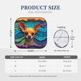 thumbnail image 3 of Fotbe Colorful Textured Chihuahua Juego de 2 Piezas de Parasoles para Parabrisas | Bloqueador Solar para Auto | Accesorios Plegables para Protección Solar Interior-Medium, 3 of 6