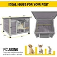 thumbnail image 3 of Aivituvin Cat House Waterproof Feral Kitty Shelter Outdoor Indoor Rabbit Hutch for Bunnies,Cats,Dogs and Other Small Animals,Asphalt Roof, 3 of 13