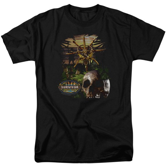 Survivor Jungle Adult 18/1 T-Shirt Black