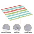 thumbnail image 4 of YFYANG Absorbent Dish Drying Mat for Kitchen, Reusable Rainbow Stripe Doodle Microfiber Dish Mat, 16 x 18 inch, 4 of 9