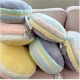 thumbnail image 2 of Peluche de almohada de postre macarrón azul de 35 cm, 2 of 5