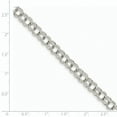 thumbnail image 2 of 14k White Gold Double Link Charm Bracelet, 2 of 6