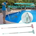 thumbnail image 5 of Shower Cleaner Brush Extendable Pool Cleaning Brush, 19-37 Inch Detachable Removable Rotatable Head Triangle Bathroom Tile Brush Hard Bristles Safe for Ceramic Concrete, 5 of 5