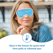 OPTASE Cooling Eye Mask - Reusable Cooling Mask Featuring HydroCool Tech Designed to Relieve Allergy Symptoms Such As Itchy, Red, Watery Eyes as Well as Puffy or Inflamed Eyes and Eyelids.