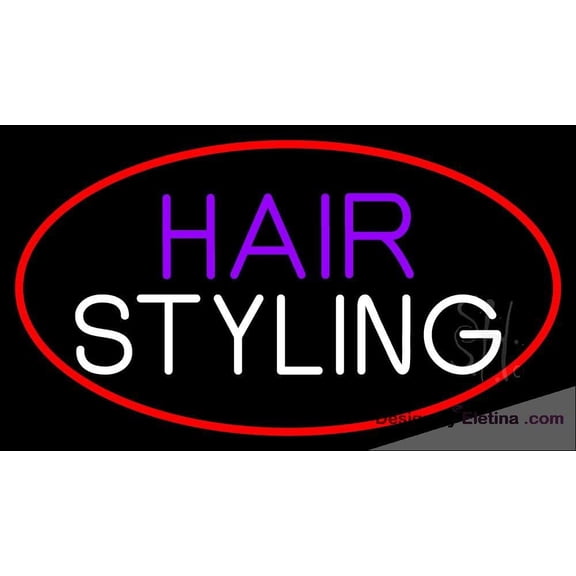 Neon Signs for Wall Decor Hair Styling Sign Neon Led Tubing16x20inch
