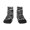 2 Black-2, variant on Horse Silhouette Pattern Quarter Crew Socks,Toe Seamed Ankle Socks,Cotton Cushioned Breathable Athletic Crew Sports Socks