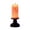 B, variant on Taotanxi Halloween Pumpkin Globe Candles Lighted Lamp, Battery Operated Spooky Spinning Water Glittering Tornado Candle Flameless Candles Table Centerpiece for Halloween Decoration Indoor