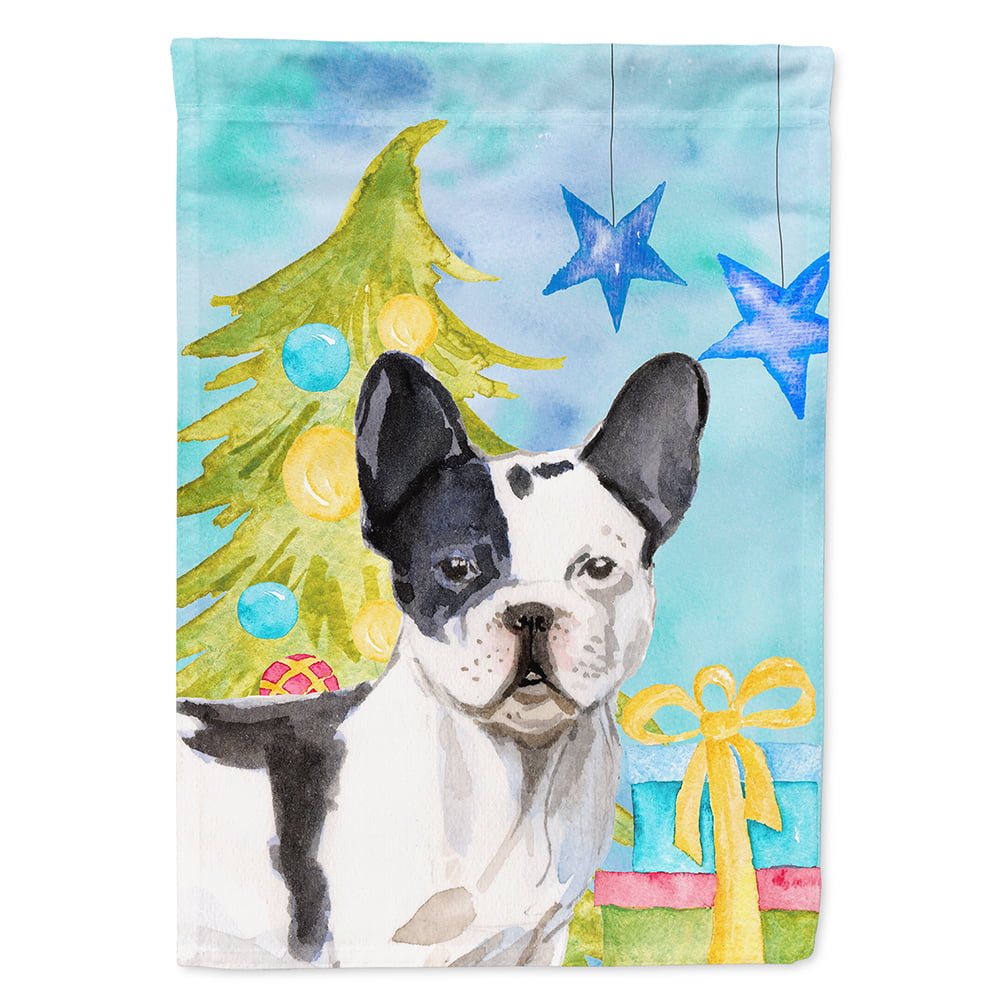 Black White French Bulldog Christmas Garden Flag - Walmart.com ...