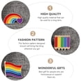 thumbnail image 3 of Miangastore 5Pcs Decorative Brooch Rainbow Breastpin Homosexual Brooches Clothes Accessory, 3 of 8