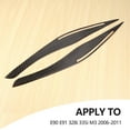 thumbnail image 6 of Carbon Fiber Headlight Eyelid Eyebrow Cover Stickers Trim for E90 E91 328I 335I M3 2006-2011, 6 of 8