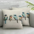 thumbnail image 3 of CMMY Birds Throw Pillow Covers Outdoor Birds Pillow Case for Spring Summer Sofa, Couch, Patio Home Decoration, 3 of 5