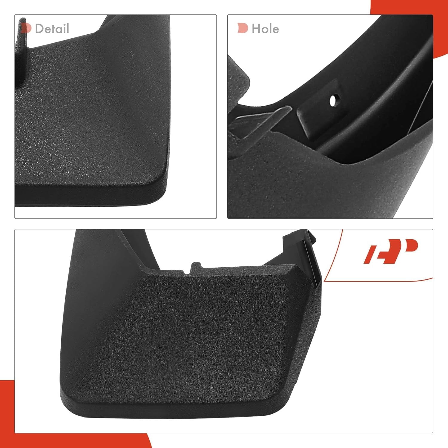 A-Premium Set of 4PCS Mud Flaps Splash Guards Mudflaps Mudguards with Hardware Kits Compatible with Honda Ridgeline 2006-2014, Front & Rear (Driver and Passenger Side)