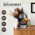 thumbnail image 3 of JAGASY Butterfly Urns for Mom Ashes - Sunlight Keepsake Urn for Human Ashes Dad - Small Purple Flower Cremation Urns for Funeral - Blue Butterfly Adult Urn for Male & Female - 3 Inchdecor, 3 of 7