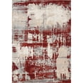 thumbnail image 2 of Nourison Maxell Abstract Ivory/Red 5'3" x 7'3" Area Rug, (5x7), 2 of 6