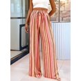 thumbnail image 5 of Women's Elastic Waist Wide Leg Light Weight Woman Palazzo Pants for Casual Lounge Colorful - Orange XL, 5 of 9
