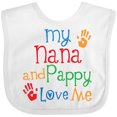 thumbnail image 3 of Inktastic Nana and Pappy Love Me Boys or Girls Baby Bib, 3 of 4