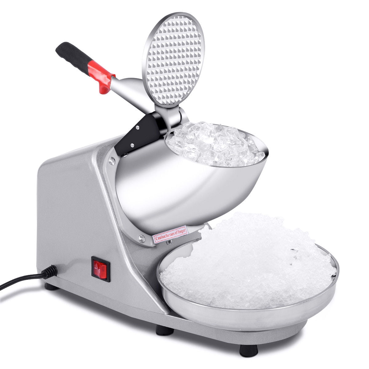 CA Ship 400lbs Electric Ice Shaver Machine 220w Snow Cone Maker Crusher Shaving 