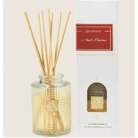 SMELL OF CHRISTMAS Aromatique Reed Diffuser Gift Set - 40th Anniversary Glass Vessel